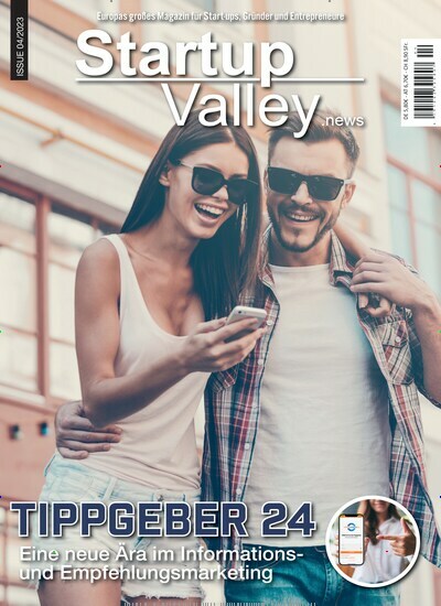 Titelbild der Ausgabe 4/2023 von Startup Valley News. Diese Zeitschrift und viele weitere Wirtschaftsmagazine und Politikmagazine als Abo oder epaper bei United Kiosk online kaufen.