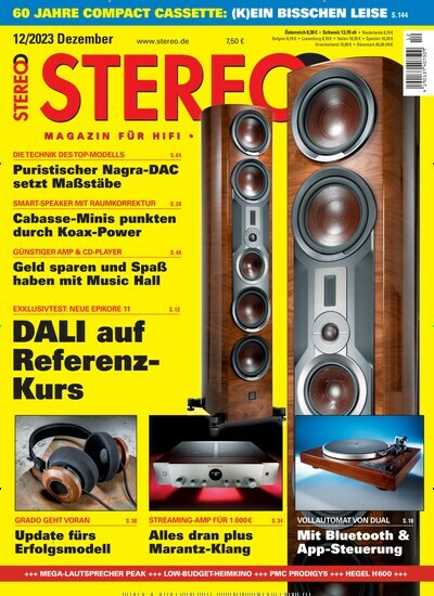 Titelbild der Ausgabe 12/2023 von Stereo. Diese Zeitschrift und viele weitere Audiomagazine, Filmmagazine und Fotozeitschriften als Abo oder epaper bei United Kiosk online kaufen.