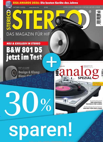 Titelbild der Ausgabe 10/2026 von Stereo Zeitschriften Bundle. Diese Zeitschrift und viele weitere Audiomagazine, Filmmagazine und Fotozeitschriften als Abo oder epaper bei United Kiosk online kaufen.