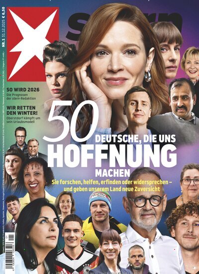 Titelbild der Ausgabe 1/2026 von stern. Diese Zeitschrift und viele weitere Wirtschaftsmagazine und Politikmagazine als Abo oder epaper bei United Kiosk online kaufen.
