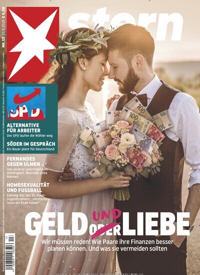 Titelbild der Ausgabe 13/2026 von stern. Diese Zeitschrift und viele weitere Wirtschaftsmagazine und Politikmagazine als Abo oder epaper bei United Kiosk online kaufen.