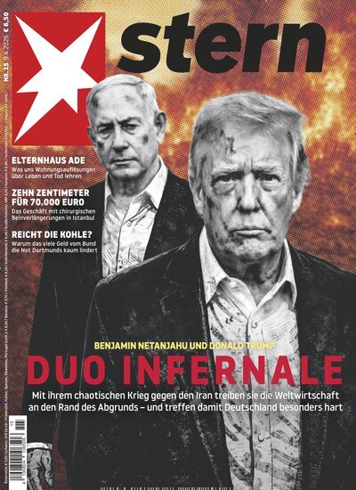Titelbild der Ausgabe 15/2026 von stern. Diese Zeitschrift und viele weitere Wirtschaftsmagazine und Politikmagazine als Abo oder epaper bei United Kiosk online kaufen.
