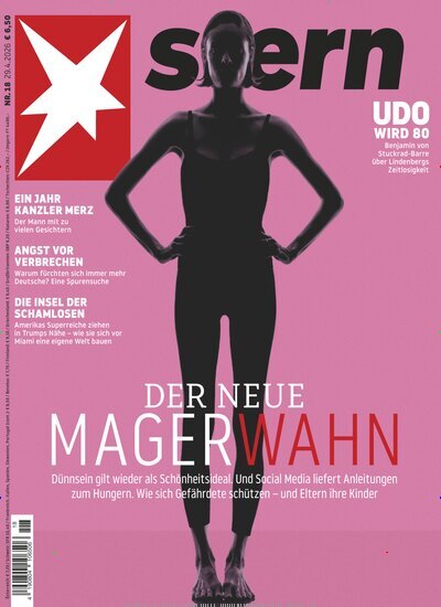 Titelbild der Ausgabe 18/2026 von stern. Diese Zeitschrift und viele weitere Wirtschaftsmagazine und Politikmagazine als Abo oder epaper bei United Kiosk online kaufen.