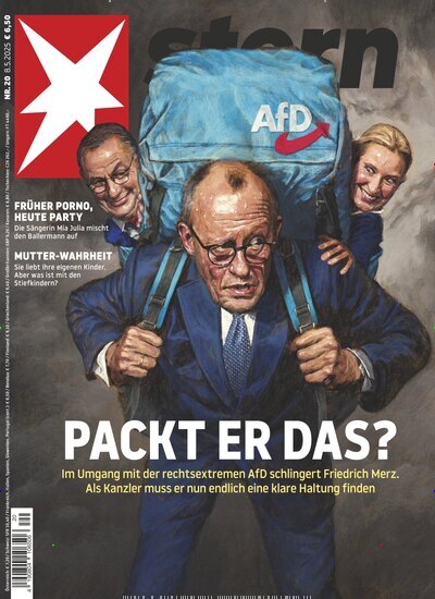 Titelbild der Ausgabe 20/2025 von stern. Diese Zeitschrift und viele weitere Wirtschaftsmagazine und Politikmagazine als Abo oder epaper bei United Kiosk online kaufen.