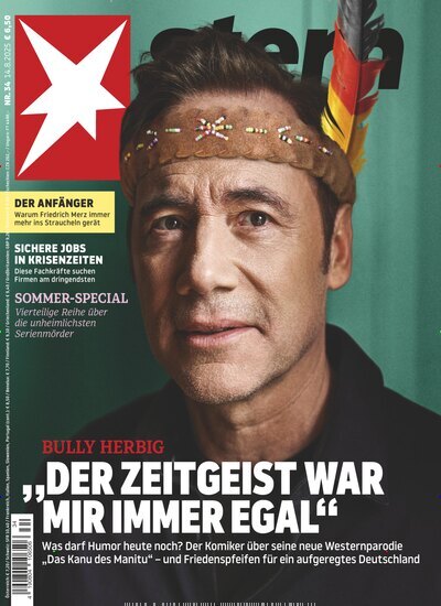 Titelbild der Ausgabe 34/2025 von stern. Diese Zeitschrift und viele weitere Wirtschaftsmagazine und Politikmagazine als Abo oder epaper bei United Kiosk online kaufen.