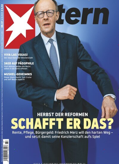 Titelbild der Ausgabe 37/2025 von stern. Diese Zeitschrift und viele weitere Wirtschaftsmagazine und Politikmagazine als Abo oder epaper bei United Kiosk online kaufen.