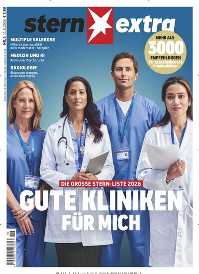 Titelbild der Ausgabe 2/2026 von stern Extra. Diese Zeitschrift und viele weitere Wirtschaftsmagazine und Politikmagazine als Abo oder epaper bei United Kiosk online kaufen.