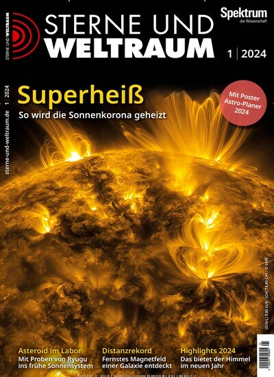 Titelbild der Ausgabe 1/2024 von Sterne und Weltraum. Diese Zeitschrift und viele weitere Reisemagazine, Freizeitmagazine und Wissensmagazine als Abo oder epaper bei United Kiosk online kaufen.