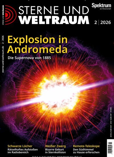 Titelbild der Ausgabe 2/2026 von Sterne und Weltraum. Diese Zeitschrift und viele weitere Reisemagazine, Freizeitmagazine und Wissensmagazine als Abo oder epaper bei United Kiosk online kaufen.
