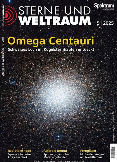 Titelbild der Ausgabe 5/2025 von Sterne und Weltraum. Diese Zeitschrift und viele weitere Reisemagazine, Freizeitmagazine und Wissensmagazine als Abo oder epaper bei United Kiosk online kaufen.