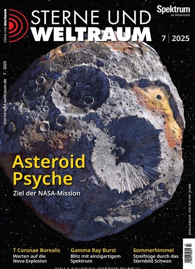 Titelbild der Ausgabe 7/2025 von Sterne und Weltraum. Diese Zeitschrift und viele weitere Reisemagazine, Freizeitmagazine und Wissensmagazine als Abo oder epaper bei United Kiosk online kaufen.