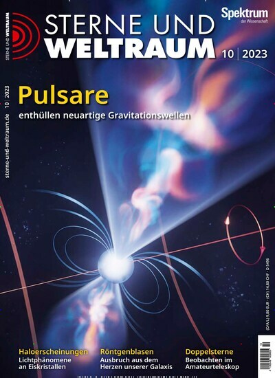 Titelbild der Ausgabe 10/2023 von Sterne und Weltraum. Diese Zeitschrift und viele weitere Reisemagazine, Freizeitmagazine und Wissensmagazine als Abo oder epaper bei United Kiosk online kaufen.