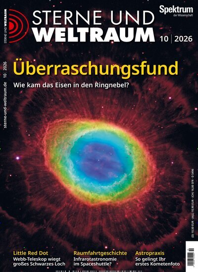 Titelbild der Ausgabe 10/2026 von Sterne und Weltraum. Diese Zeitschrift und viele weitere Reisemagazine, Freizeitmagazine und Wissensmagazine als Abo oder epaper bei United Kiosk online kaufen.