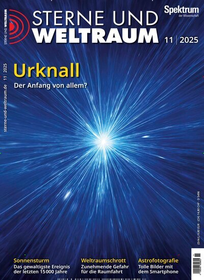 Titelbild der Ausgabe 11/2025 von Sterne und Weltraum. Diese Zeitschrift und viele weitere Reisemagazine, Freizeitmagazine und Wissensmagazine als Abo oder epaper bei United Kiosk online kaufen.