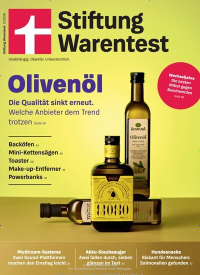 Titelbild der Ausgabe 2/2026 von Stiftung Warentest. Diese Zeitschrift und viele weitere Wirtschaftsmagazine und Politikmagazine als Abo oder epaper bei United Kiosk online kaufen.