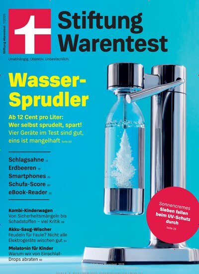 Titelbild der Ausgabe 7/2025 von Stiftung Warentest. Diese Zeitschrift und viele weitere Wirtschaftsmagazine und Politikmagazine als Abo oder epaper bei United Kiosk online kaufen.