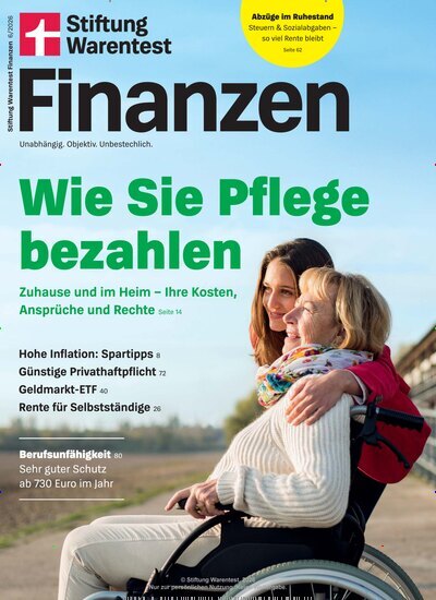 Titelbild der Ausgabe 6/2026 von Stiftung Warentest Finanzen. Diese Zeitschrift und viele weitere Wirtschaftsmagazine und Politikmagazine als Abo oder epaper bei United Kiosk online kaufen.