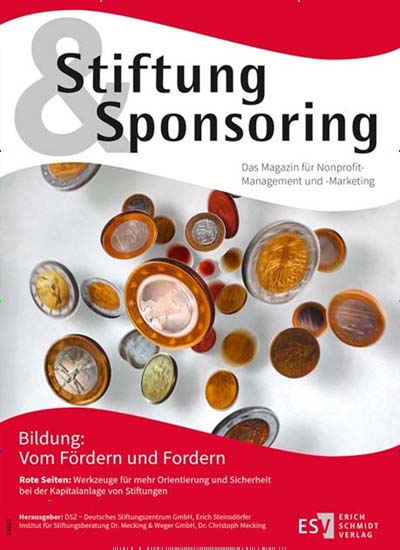 Titelbild der Ausgabe 1/2020 von Stiftung&Sponsoring. Diese Zeitschrift und viele weitere Businessmagazine als Abo oder epaper bei United Kiosk online kaufen.