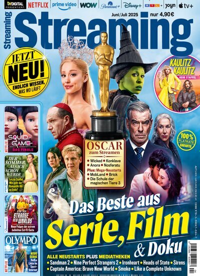 Titelbild der Ausgabe 4/2025 von Streaming. Diese Zeitschrift und viele weitere Programmzeitschriften als Abo oder epaper bei United Kiosk online kaufen.