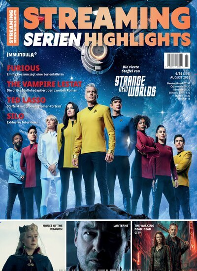 Titelbild der Ausgabe 6/2026 von Streaming Serien Highlights. Diese Zeitschrift und viele weitere Audiomagazine, Filmmagazine und Fotozeitschriften als Abo oder epaper bei United Kiosk online kaufen.