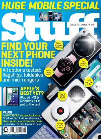 Titelbild der Ausgabe 5/2025 von Stuff. Diese Zeitschrift und viele weitere Computerzeitschriften, Tabletmagazine und Smartphonemagazine als Abo oder epaper bei United Kiosk online kaufen.