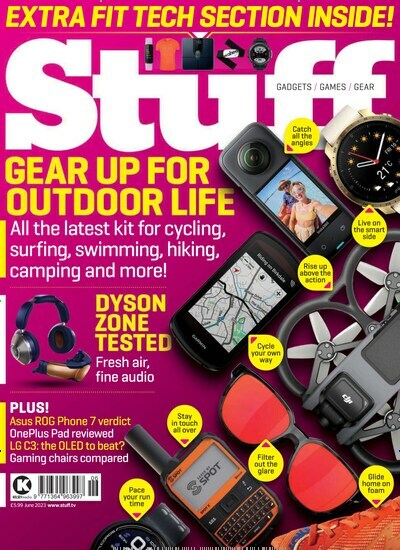 Titelbild der Ausgabe 6/2023 von Stuff. Diese Zeitschrift und viele weitere Computerzeitschriften, Tabletmagazine und Smartphonemagazine als Abo oder epaper bei United Kiosk online kaufen.