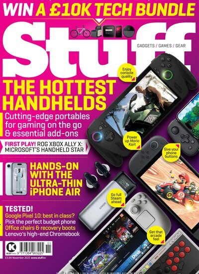 Titelbild der Ausgabe 11/2025 von Stuff. Diese Zeitschrift und viele weitere Computerzeitschriften, Tabletmagazine und Smartphonemagazine als Abo oder epaper bei United Kiosk online kaufen.