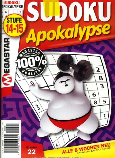 Titelbild der Ausgabe 22/2020 von Sudoku Apokalypse. Diese Zeitschrift und viele weitere Groschenromane und Rätselhefte als Abo oder epaper bei United Kiosk online kaufen.