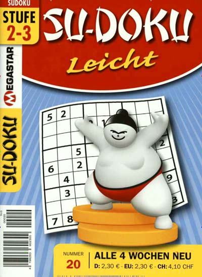 Sudoku leicht aktuelles Titelbild Ausgabe 20/2013 Aktuelles Titelbild von Sudoku leicht. Entdecken Sie jetzt die Ausgabe 20/2013. Lesen Sie gerne Groschenromane und Rätselhefte? Dann empfehlen wir Ihnen Sudoku leicht als Abo oder Geschenkabo.