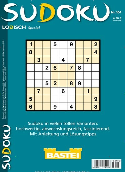 Titelbild der Ausgabe 104/2023 von Sudoku Logisch Spezial. Diese Zeitschrift und viele weitere Groschenromane und Rätselhefte als Abo oder epaper bei United Kiosk online kaufen.