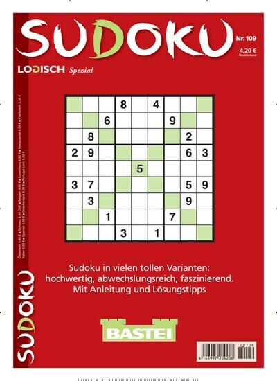 Titelbild der Ausgabe 109/2024 von Sudoku Logisch Spezial. Diese Zeitschrift und viele weitere Groschenromane und Rätselhefte als Abo oder epaper bei United Kiosk online kaufen.