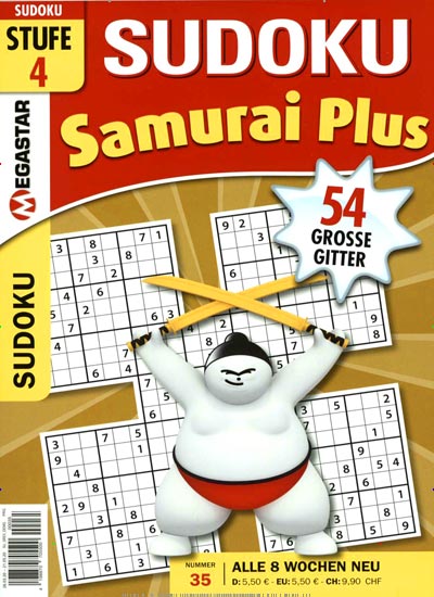 Titelbild der Ausgabe 35/2020 von Sudoku Samurai Plus. Diese Zeitschrift und viele weitere Groschenromane und Rätselhefte als Abo oder epaper bei United Kiosk online kaufen.
