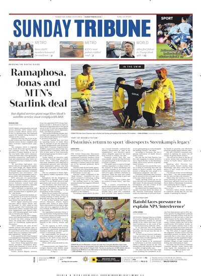 Titelbild der Ausgabe 23/2025 von Sunday Tribune. Diese Zeitschrift und viele weitere Zeitungsabos als Abo oder epaper bei United Kiosk online kaufen.