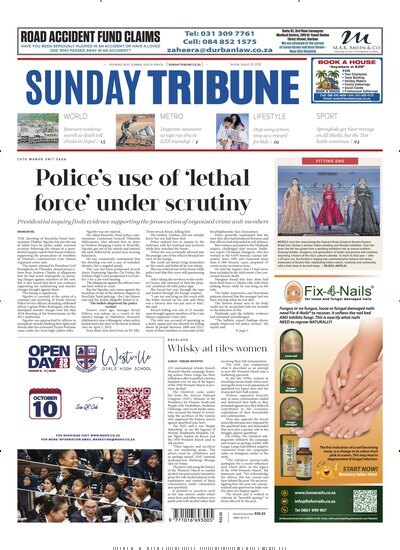 Titelbild der Ausgabe 35/2026 von Sunday Tribune. Diese Zeitschrift und viele weitere Zeitungsabos als Abo oder epaper bei United Kiosk online kaufen.