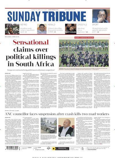 Titelbild der Ausgabe 36/2026 von Sunday Tribune. Diese Zeitschrift und viele weitere Zeitungsabos als Abo oder epaper bei United Kiosk online kaufen.