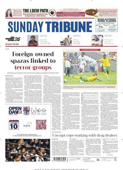 Titelbild der Ausgabe 39/2026 von Sunday Tribune. Diese Zeitschrift und viele weitere Zeitungsabos als Abo oder epaper bei United Kiosk online kaufen.