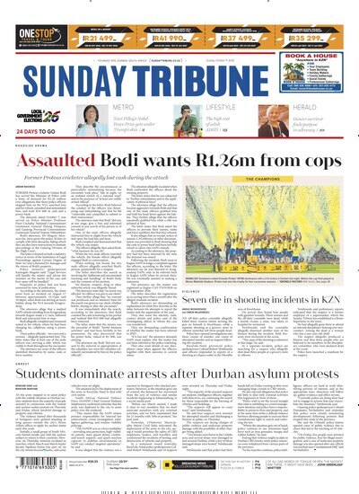 Titelbild der Ausgabe 41/2026 von Sunday Tribune. Diese Zeitschrift und viele weitere Zeitungsabos als Abo oder epaper bei United Kiosk online kaufen.