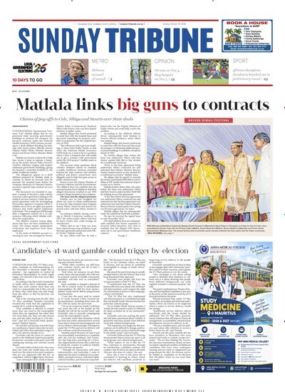 Titelbild der Ausgabe 43/2026 von Sunday Tribune. Diese Zeitschrift und viele weitere Zeitungsabos als Abo oder epaper bei United Kiosk online kaufen.
