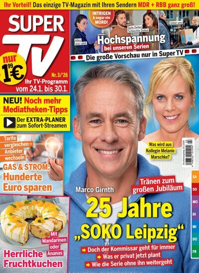 Titelbild der Ausgabe 3/2026 von Super TV. Diese Zeitschrift und viele weitere Programmzeitschriften als Abo oder epaper bei United Kiosk online kaufen.