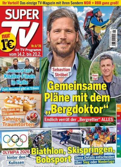 Titelbild der Ausgabe 6/2026 von Super TV. Diese Zeitschrift und viele weitere Programmzeitschriften als Abo oder epaper bei United Kiosk online kaufen.