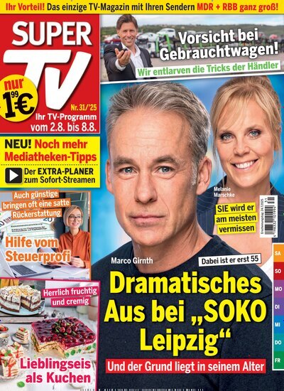 Titelbild der Ausgabe 31/2025 von Super TV. Diese Zeitschrift und viele weitere Programmzeitschriften als Abo oder epaper bei United Kiosk online kaufen.