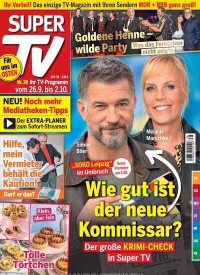 Titelbild der Ausgabe 38/2026 von Super TV. Diese Zeitschrift und viele weitere Programmzeitschriften als Abo oder epaper bei United Kiosk online kaufen.