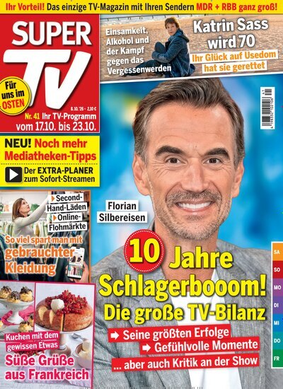 Titelbild der Ausgabe 41/2026 von Super TV. Diese Zeitschrift und viele weitere Programmzeitschriften als Abo oder epaper bei United Kiosk online kaufen.
