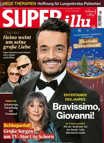 Titelbild der Ausgabe 48/2023 von SUPERillu. Diese Zeitschrift und viele weitere Lifestylemagazine und Peoplemagazine als Abo oder epaper bei United Kiosk online kaufen.