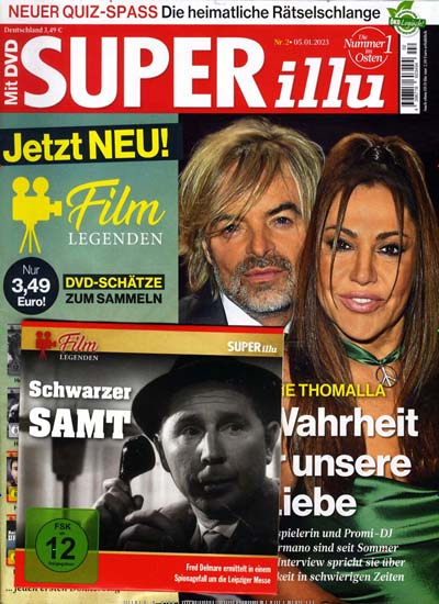 Titelbild der Ausgabe 2/2023 von Superillu mit DVD. Diese Zeitschrift und viele weitere Lifestylemagazine und Peoplemagazine als Abo oder epaper bei United Kiosk online kaufen.