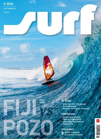 Titelbild der Ausgabe 5/2026 von surf. Diese Zeitschrift und viele weitere Sportmagazine als Abo oder epaper bei United Kiosk online kaufen.