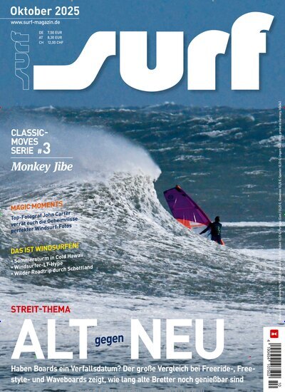 Titelbild der Ausgabe 10/2025 von surf. Diese Zeitschrift und viele weitere Sportmagazine als Abo oder epaper bei United Kiosk online kaufen.