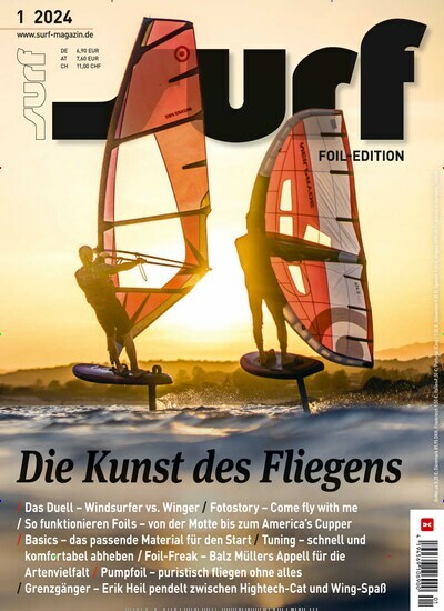 Titelbild der Ausgabe 1/2024 von surf Sonderheft Foil Edition. Diese Zeitschrift und viele weitere Sportmagazine als Abo oder epaper bei United Kiosk online kaufen.