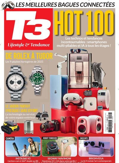 Titelbild der Ausgabe 4/2025 von T3 Gadget Magazine Frankreich. Diese Zeitschrift und viele weitere Audiomagazine, Filmmagazine und Fotozeitschriften als Abo oder epaper bei United Kiosk online kaufen.