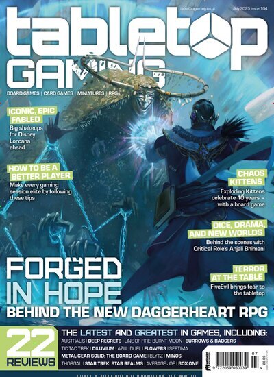 Titelbild der Ausgabe 104/2025 von Tabletop Gaming. Diese Zeitschrift und viele weitere Reisemagazine, Freizeitmagazine und Wissensmagazine als Abo oder epaper bei United Kiosk online kaufen.